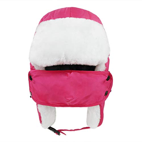 Kids Trapper Hat Children Warm Windproof Winter Hat with Earflaps Cover for Face