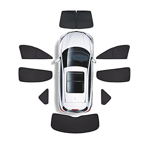 Auto Sonnenschutz FüR Tesla Model 3/Y/X Auto Fensterschutz, UV Strahlen-/Sonnenlichtschutz, Selbstklebende Auto Sonnenschutz, Abnehmbarer Sonnenschutzvorhang FüR Kinder, Babys, Universal,H thumbnail