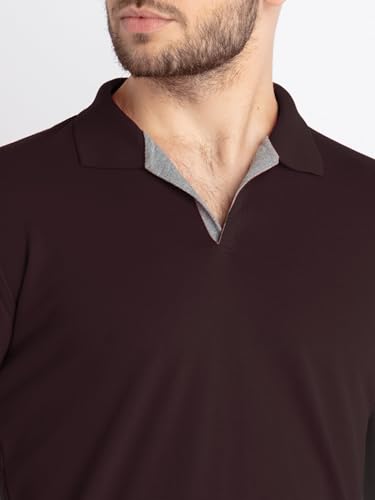 Image of Status Quo Men's Polo T-Shirt | Rich Cotton Blend | Slim Fit | All Day Comfort | Contrast Inner Placket | Polo Collar