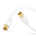 Produktbild Perfect Antennenkabel SAT Kabel Koaxialkabel Satelitenkabel TV 2,00m mit Ferrite, 4-fach geschirmt, IEC-Stecker auf IEC-Buchse, für HDTV, Receiver, Satelit, DAB, Radio, weiß