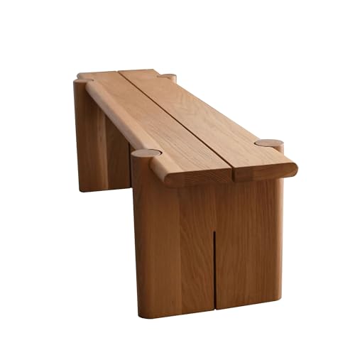 JOSIAHCQ Banco Comedor de Madera Recibidor Banqueta Dormitorio Banco Pie de Cama Vestuario Otomana para Interior Pasillo Salón(80cm(31.5in))