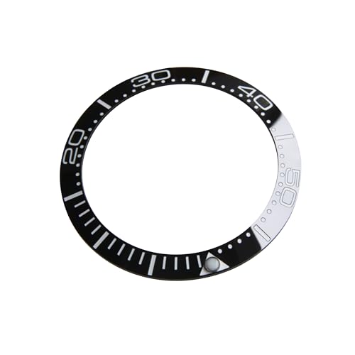 LACAK 38.0 x 30.6mm �Z���~�b�N�x�[�� Omega Seamaster Planet Ocean 007 41mm �����������v�ɑΉ�, �u���b�N