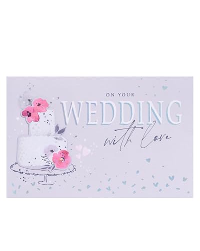 UK Greetings Wedding Day Card for Him/Her/Friend - Cake Design