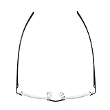 ✿Material de alta calidad: gafas bifocales sin montura de titanio de alta calidad, estas gafas de lectura son muy cómodas de usar y la transmisión de luz de las lentes es muy buena. El diseño de almohadilla de nariz suave le permite ajustar libremente la posición de las almohadillas de nariz para un ajuste más cómodo. Gafas flexibles y respetuosas con la piel. Estas gafas bifocales rectangulares de estilo clásico tienen un tamaño universal que se adapta a la mayoría de las formas faciales.
