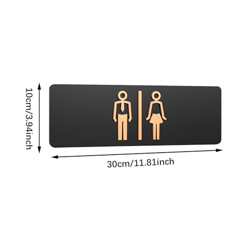 Letrero para baño acrílico diseñado para guiar clientes en el centro comercial 3