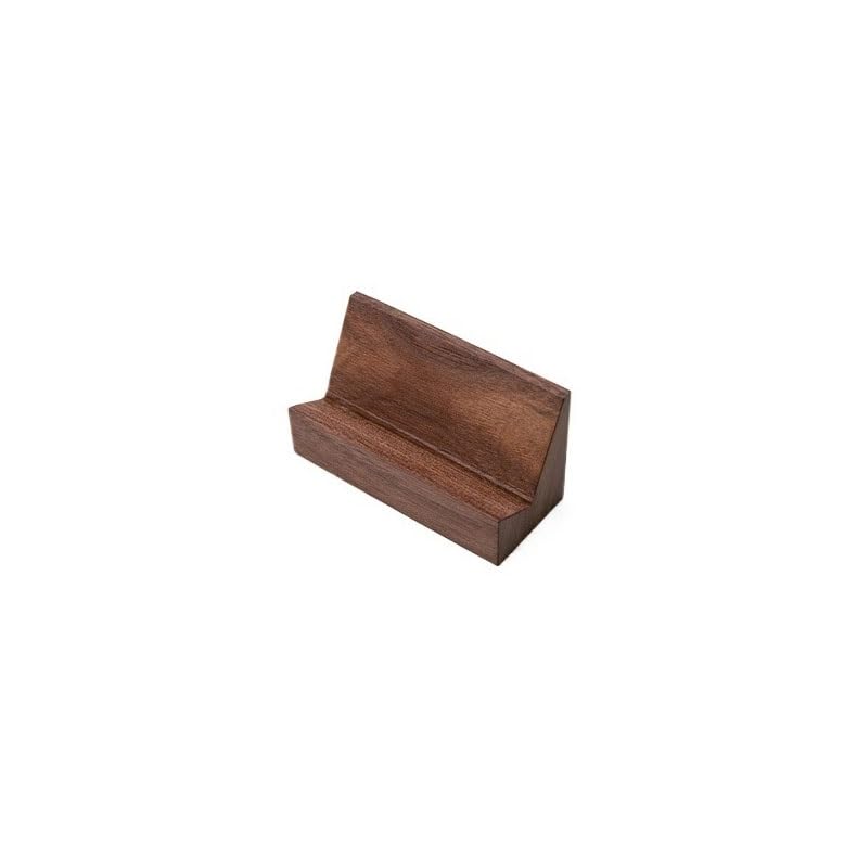 Porte-cartes de visite en bois de noyer, le cadeau de bureau idéal et élégant