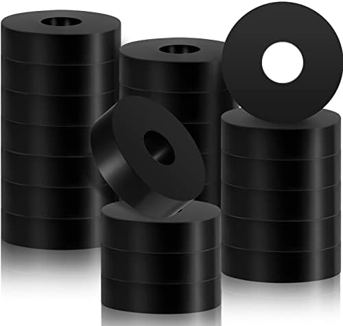 Treela 32 Pcs Rubber Isolation Pads Thick Rubber Washers 1.5 Inch OD