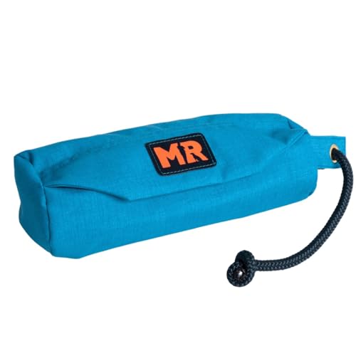 Martin Rütter – Futterbeutel Dummy Türkis M – Futterdummy Hund wasserabweisend & waschbar, mit Reißverschluss & Wurfschnur – Apportierbeutel für Hundetraining – Für Trocken- & Nassfutter, Leckerlis