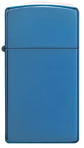 Zippo Slim encendedor de bolsillo azul miniatura 2