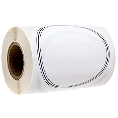 Classic Chic Round Write On Pantry Labels / 100 Reusable Storage Labels/Organization Labels/Water Resistant/Food & Spice Jar Labels for Pantry Organization