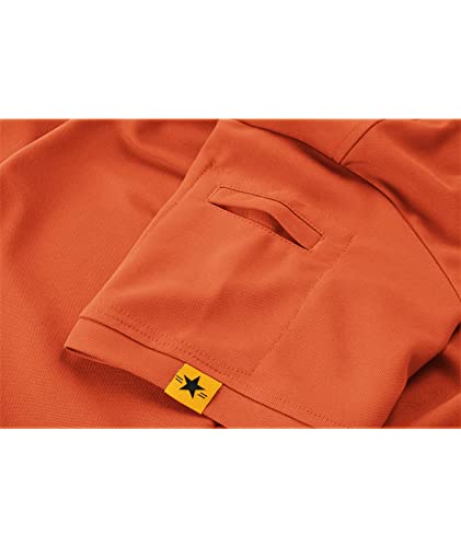 Zity Mens Polo Shirt Short Sleeve Sports Golf Tennis T-Shirt 012-Orange Xl #TOP4