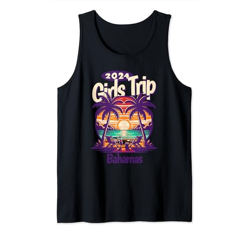 Bahamas 2024 Girls Trip Island Tee Camiseta sin Mangas