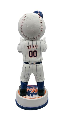 Estatua Mascota Mr. Met MLB New York Mets 12 Pulgadas miniatura 4