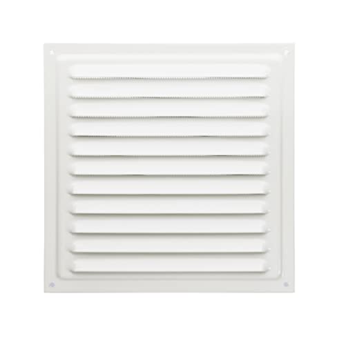 Rejilla de ventilación metálica (20x20 cm, Blanco)