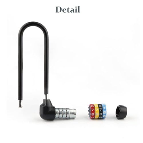 Image of 4 Digit Combination Padlock - 7.4 inch /19cm with Long Shackle - Heavy Duty Outdoor Waterproof Lock - Pad Lock for Bicycles, Gates, Mountain Bike, Gym, School, Shed & Lockers