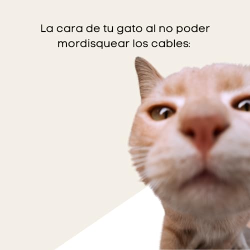 Miniatura 4 de Kapavela Protector Recoge Cables De 2,5m Y 22mm, Organizador Para Esconder Y Cubrir Cables De La Tv O Escritorio, Protector De Cable Para Mascotas, Incluye Guías Para Ordenar Y Sujetar Cables