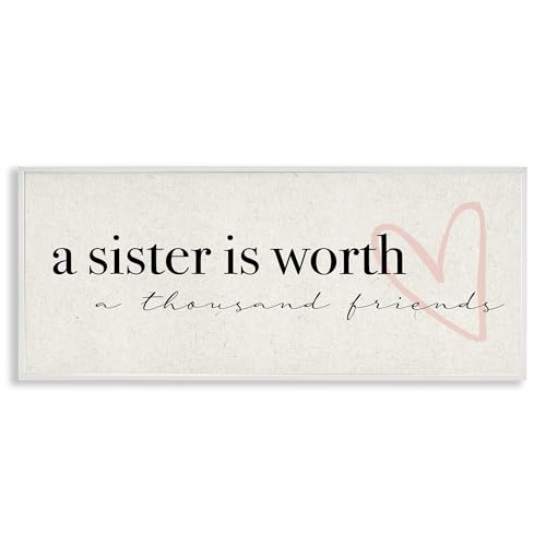 'Sister Worth Thousand Friends Phrase'| Framed Giclee Art