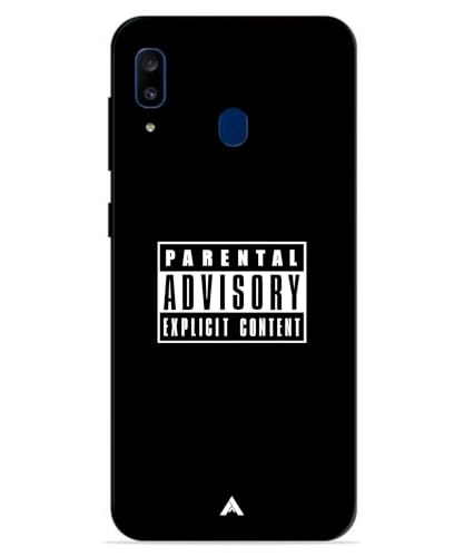 Image of Premium Explicit Case for Samsung Galaxy A20 Soft-Touch Metal TPU Back Cover, Shockproof, Designer, Aesthetic Mobile Phone Case (Glossy Finish)