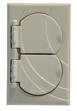 StayConnect Duplex Outlet Cover - Ivory