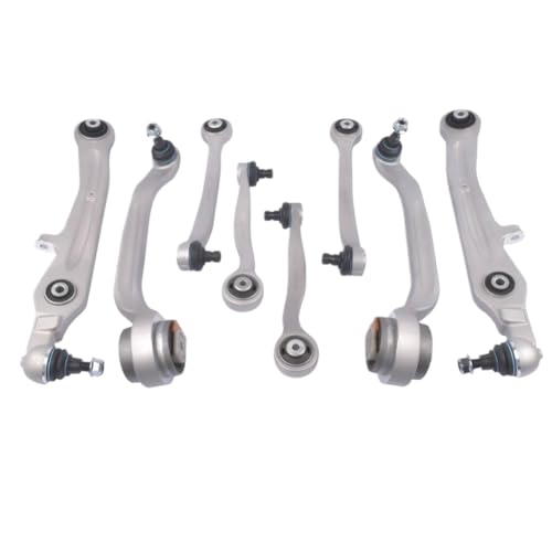 Juego de brazos de control superior e inferior compatible con Continental GT, GTC y Flying Spur 2004-2019 - Reemplaza OEM 3W0407151E, 3W0407693