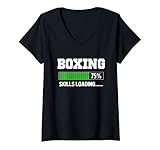 Photo Gallery donna cool boxing player tees - maglietta per caricamento delle abilità di boxe maglietta con collo a v Photo Gallery donna cool boxing player tees - maglietta per caricamento delle abilità di boxe maglietta con collo a v