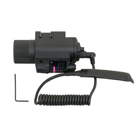 Trimax Linterna táctica con mira punto rojo integrado | Uso exclusivo deportivo. Linterna tipo laser para pistolas de aire y airsoft.