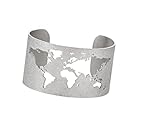 Xanight Cuff Bracelet Personality Wide Body Wrist Ornament Stainless Steel Knuckle Bracelet For Wome
