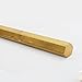 Brass Hexagon Rods Bar Length 500mm H59 Hardware Solid Brass Hex Rod for Making Industry Mould DIY(4mm*500mm)