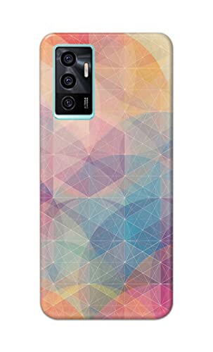 Image of Printed Hard Back Cover Case for Vivo V23e | V23e 5G | Vivo Y75 4G Back Cover (Crumpled Paper Design) -1803