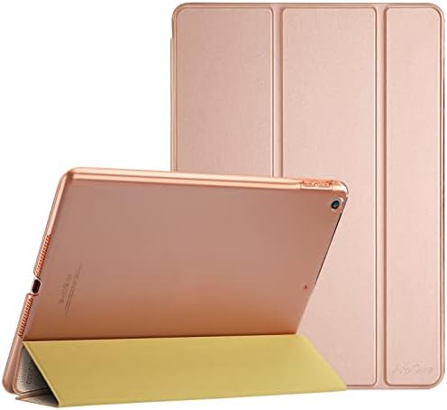 ProCase iPad 9.7 Case 2018 iPad 6th Generation Case / 2017 iPad 5th Generation Case - Ultra Slim Lightweight Stand Case with Translucent Frosted Back Smart Cover for Apple iPad 9.7 Inch Rose Gold