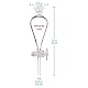 stonylab Scheidetrichter Glas, Borosilikatglas 125 ml Scheidetrichter Heavy Wall Conical Separatory Funnel Trichter mit Glas Absperrhahn 19/26 Gelenk und PTFE-Absperrhahn, 125 ml