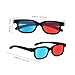 Gadpiparty 3D Movie Gaming Glasses 10Pcs Red-Blue 3 3D Viewing Glasses Glasses Plastic Frame Black Resin Lens Compatible with Ordinary Computer Monitors TVs Projectors