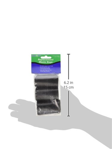 Image of Clean Go Pet Replacement Dog Waste Bags, 3-Pack of 20-Count Rolls, Durable, Leakproof Plastic Poop Bags, Black