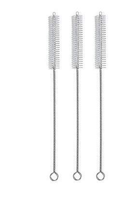 Image of Ganpati Enterprises 360 Degrees Rotation Cleaner Long Straw Brush for Babies - Combo (White Pack of 3)