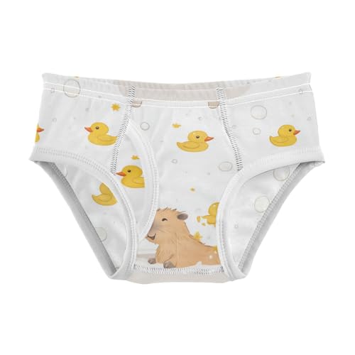 Wusikd Cute Capybara Boys' Underwear Cotton Ducks Boys Briefs Soft Toddler Underwear 2T