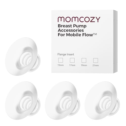 Image of Momcozy Original Replacement Accessories for Upgraded Mobile Flow | Upgraded M9,Original Upgraded M9 Breastfeeding Parts,15mm Inserts, 4 Pack