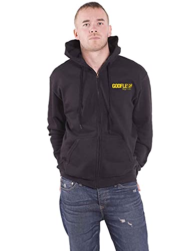Godflesh Hoodie Hymns Logo Noir Coupe Ajustée Homme Taille S