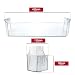SPARES2GO Lower Door Shelf Rack Tray for Gorenje Fridge Freezer GDC GDR NRC NRK RB RBI RC4 RI RK RKI Series