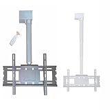 ➤【Matériau du support TV】: Le support TV est fabriqué en acier, ce qui lui confère une allure à la fois esthétique et robuste. La base élargie et la tige de suspension épaissie assurent la stabilité du support TV et empêchent les oscillations, augmentant ainsi sa capacité de charge et prolongeant sa durée de vie.