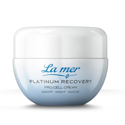 La mer Platinum Recovery Crema de Noche | Pro Cell Cream Noche 50 ml | Cuidado regenerador antienvejecimiento con péptidos suavizantes | Sin aditivos innecesarios