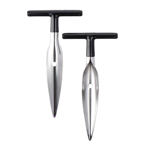 Couponhub 2 Pcs Coconut Opener Set, Stainless Steel, Silver, Durable & Easy to Use