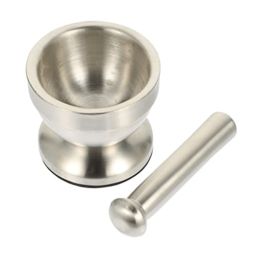 Cabilock 1 Juego Triturador De Ajo Prensa De Ajo Picadora De Ajo Babosa Molinillo Para Cocina Rebanador De Ajo Guardián Del Ajo Pimienta De Ajo Cortador De Ajo Silver Acero Inoxidable