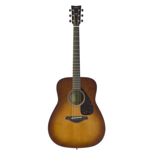 Yamaha FG800 Guitarra Acústica - Guitarra Western estándar con sonido auténtico y natural, para principiantes para adultos y jóvenes, guitarra de madera de 4/4, Marrón (Sand Burst)