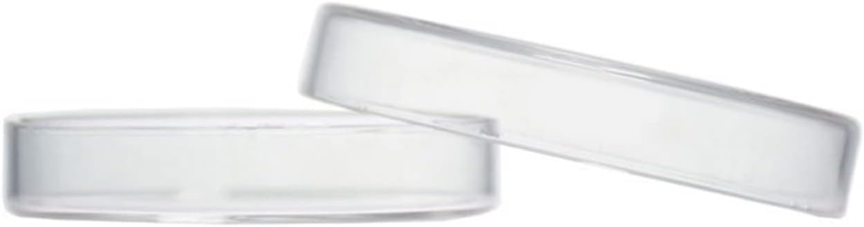 200 mm Glas-Petrischale mit Deckel, 32 x 200 mm, 3,3 Borosilikatglas, hitzebeständig, Dickes Glas, Bakterienkultur-Laborschalen, 1 Stück