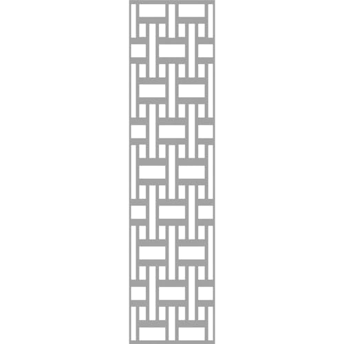 Image of 21 3 /8 inchW x 87 3 /8 inchH x 3 /8 inchT Denton Decorative Fretwork Wall Panels in Architectural Grade PVC