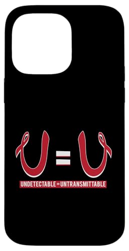U = U Undetecable Equals Untransmitable HIV認識 スマホケース iPhone 14 Pro Max 用