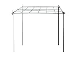 Rectangular Grow Through Plant Support - Pack of 3 - Ideal for Agapanthus, Dahlia, Rudbeckia, Peonies, Lupin, etc - Strong Metal Garden Supports with 4 repositionable legs