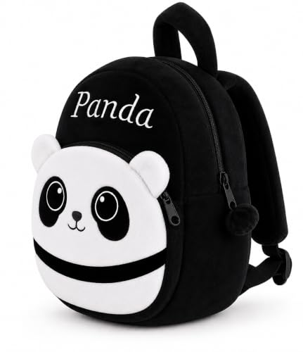 Image of Kids School Bag for Boys & Girls | Cartoon Print Bag for Nursery, LKG, UKG | Lightweight Backpack (School Bag For Kids) (Angel-Baby) (B-Panda)