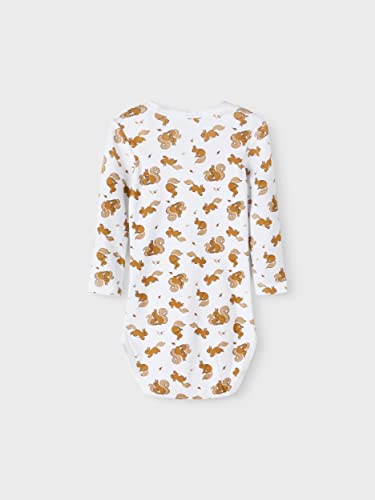 NAME IT NBNBODY 5P LS BONE BROWN NOOS uniseks-baby body - Image 6