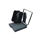 Benepoint Oil Blotting Sheets for Face, 100Pcs Face Blotting Sheets for Oily Skin with Mirror & Makeup Puff, Natural Bamboo Charcoal Oil Control Film with little Storage Box (Black)